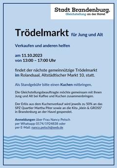 Plakat Trödelmarkt