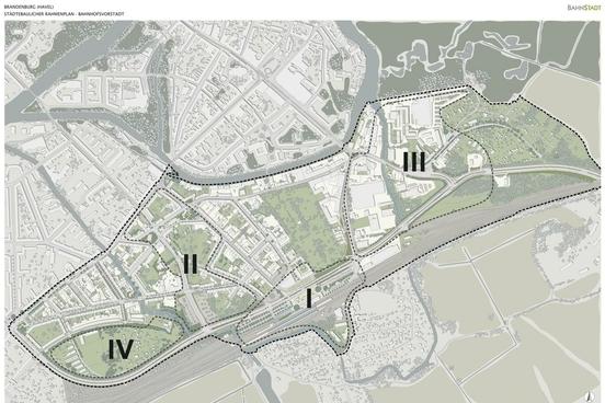 Karte Rahmenplan Bahnhofsvorstadt