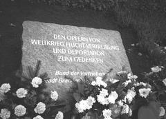 Gedenkstein Marienberg Ansicht des Gedenksteines