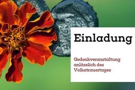 Einladung zur Gedenkveranstaltung
