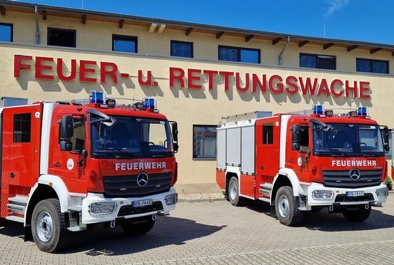 Die Feuer- und Rettungswache.