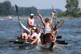 Jubel bei deutschen Paddlern.