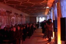 Märkische Stadtlandschaften auf Bauzaun zu sehen