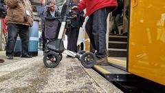 Die ODEG stellte auf dem Brandenburger Hauptbahnhof die barrierefreien Ein- und Ausstiege ihrer Desiro-HC-Züge einem Live-Test.