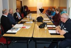 Pressekonferenz im Hotel "Sorat"