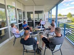 Terrasse Blick auf die Terrasse