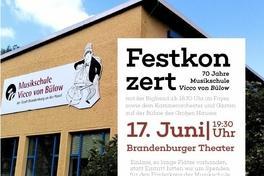 Plakat zum Festkonzert
