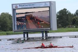 Die Ruderer waren auf der Regattastrecke am Beetzsee unterwegs
