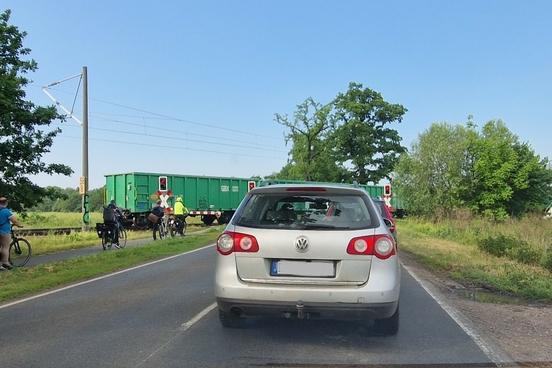 Bahnübergang Wust.