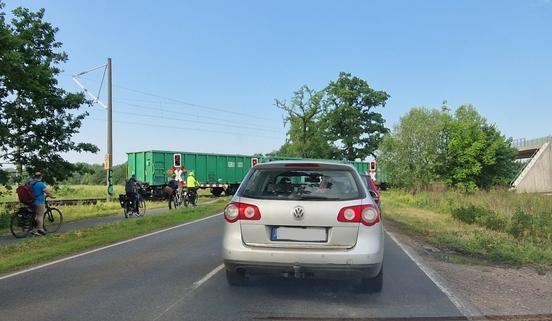 Bahnübergang Wust.