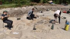 Archäologen bei der Arbeit