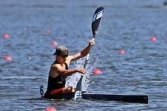 Kanufahrer in Aktion