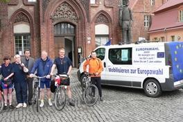 Zwischenstopp der Europaradtour