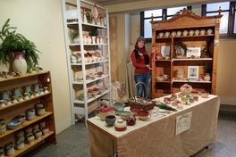 Töpferin aus Brandenburg an der Havel beim 35. Kulturmarkt 2016 in der Partnerstadt Kaiserslautern dabei