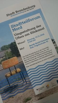 Stadtteil Nord / Neugestaltung Ufer am Silokanal