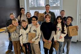 Schülerinnen und Schüler der Klasse 4a der Luckenberger Schule