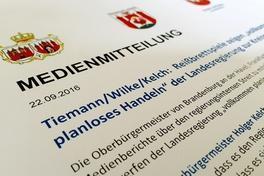 Tiemann/ Wilke/ Kelch: Spekulationen um Kreisgrenzen sind vollkommen planlos