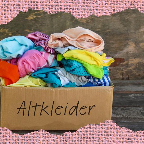 Altkleider im Karton