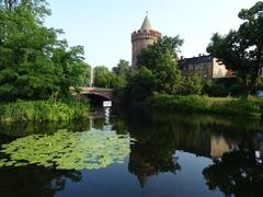 Der Steintorturm im sommerlichen Grün (Foto: Stadtmuseum Brandenburg an der Havel)