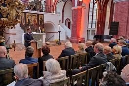 Oberbürgermeister Steffen Scheller bei seiner Rede zur Festveranstaltung zum 34. Tag der Deutschen Einheit im Dom.