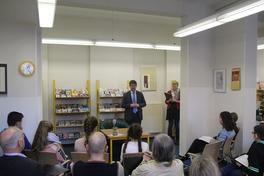 Bürgermeister Steffen Scheller begrüßt die Wettbewerbsteilnehmer.