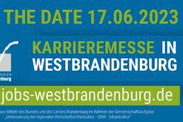 Plakat mit Datum zur Karrieremesse