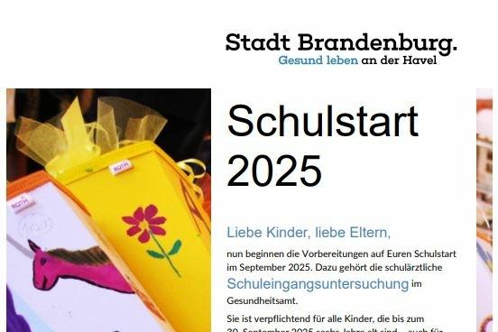 Plakat zum Schulstart 2025