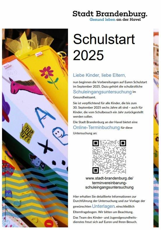 Plakat zum Schulstart 2025