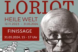 Bye-bye LORIOTs Heile Welt! Nach mehr als sechs Monaten schließt die Sonderausstellung ihre Pforten (Grafik nach ZEITSeeing, Foto: Isolde Ohlbaum)