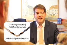 Bürgersprechstunde nur per E-Mail möglich