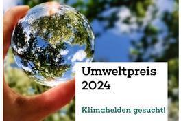 Plakat "Umwelthelden gesucht" mit Glaskugel