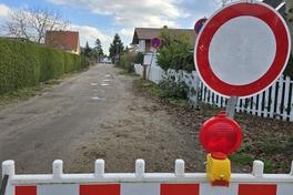 Der Rüsternweg ist in schlechtem Zustand.