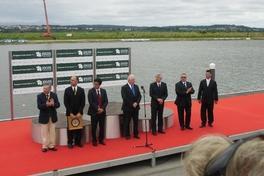 EM-Fahne in der Havelstadt eingetroffen