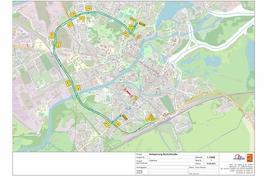 Stadtplanauszug mit Umleitungsstrecke