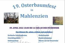 19. Osterbaumfest in Mahlenzien