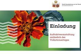 Zentrale Auftaktveranstaltung anlässlich des Volkstrauertages