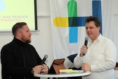 ZF-Geschäftsführer Frank Lorenz (rechts) im Interview.