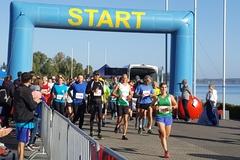 Sportler starten zum Beetzseelauf