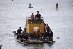 Postkutsche Cottbuser Postkutsche auf dem Wasser