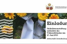 Gedenkveranstaltung anlässlich des Volksaufstandes am 17. Juni 1953