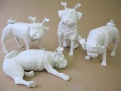 Waldmops-Herstellung im Atelier von Clara Walter Waldmops-Herstellung im Atelier von Clara Walter