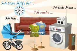 Bild mit Gegenständen zum Tausch