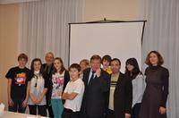 Treffen mit Brandenburger Kinder- und Jugendparlament französische Gäste und Jugendliche aus der Havelstadt