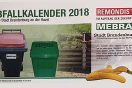 Aktualisierung: Neuer Abfallkalender 2018