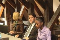 Empfang im Altstädtischen Rathaus Bürgermeister Steffen Scheller und die Jugendlichen im Rathaus