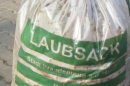 Laubsäcke müssen zur Abholung angemeldet werden