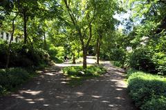 Der Eingang der Wallpromenade aus östlicher Richtung