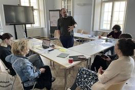 Mit der Beigeordneten Alexandra Adel fand in Gollwitz ein Treffen statt.