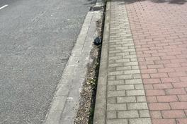 verschmutzte Fahrbahn