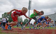 Leichtathletik Das Stahl-Stadion am Quenz ist Austragungsort der Leichtathletik-Wettbewerbe.